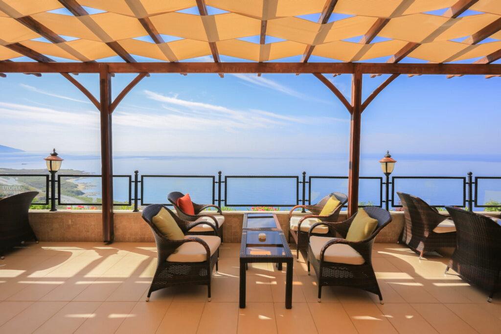 copertura in pvc per esterni, gazebo a fasce