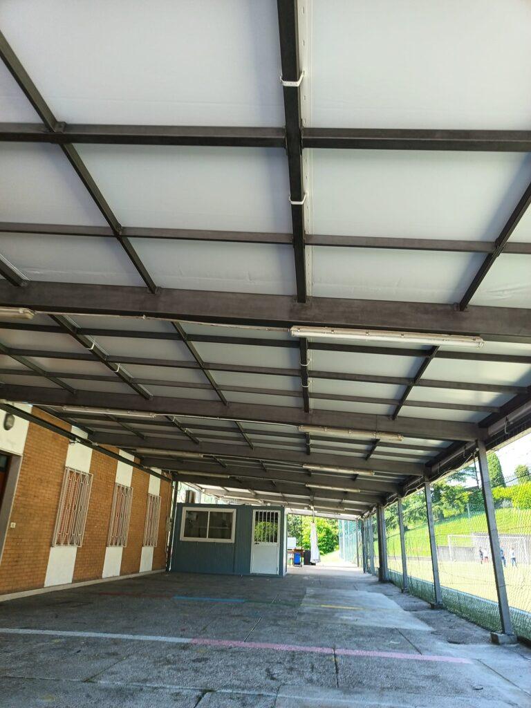 pergolato antigrandine in pvc