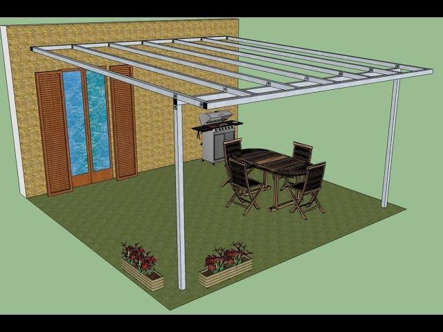 disegno progetto struttura in ferro tubolare