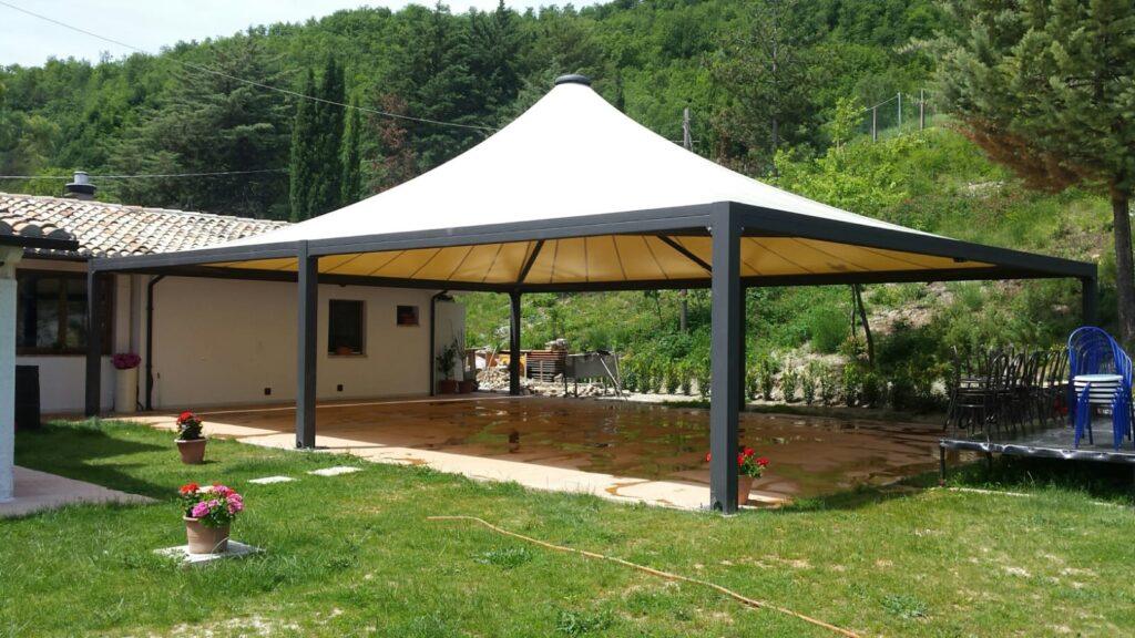 strutture per gazebo in acciaio zincato