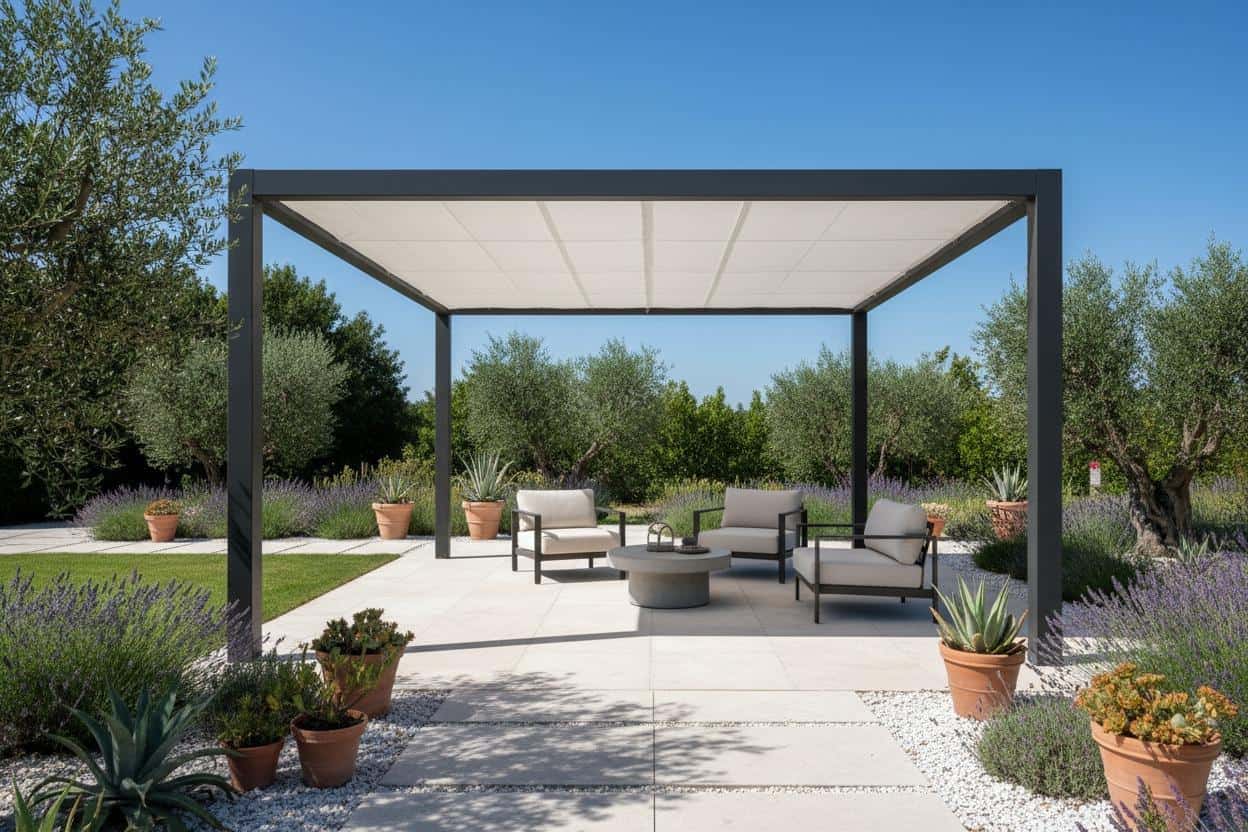 cambio telo pergola in pvc