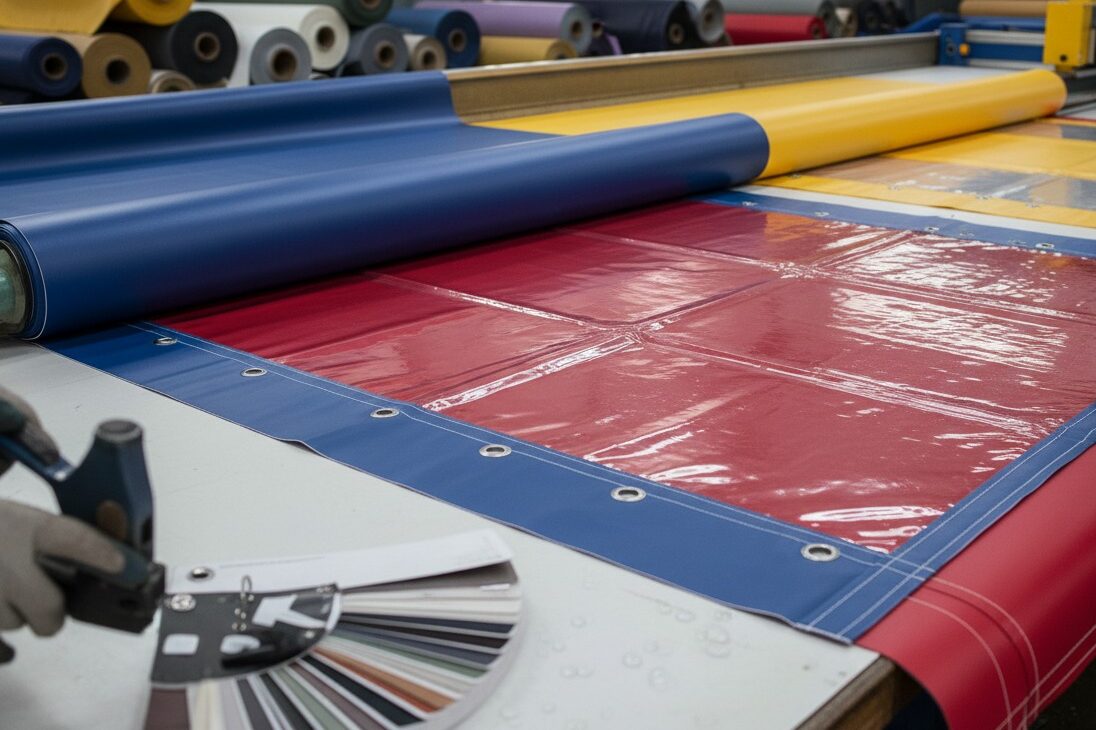 teli in pvc su misura colorati o trasparenti per gazebi e altre coperture