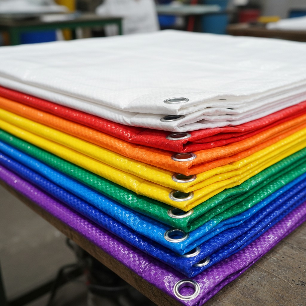 teli occhiellati colorati